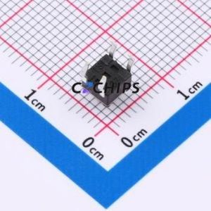SMG-02-H050A1 Tactile <b>Switch</b> Through hole Component (THT)-4P,4.5x4.5mm <b>Switch</b> Single Pole Single Throw Round Button 2.5N 4.5mm - Product Image 2