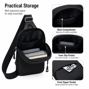 Borsa a Tracolla Piccola Personalizzabile con Logo, Marsupio, Borsa a Spalla per Telefono, Borsa Messenger <span class=keywords><strong>da</strong></span> Petto per Uomo e Donna, Vendita all'Ingrosso per Viaggi e Attività all'Aperto - Product Image 4
