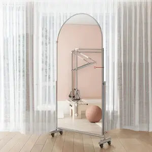 Standing Handmade Glass Makeup Wall <b>Mirror</b> Modern Design Full Length Aluminum <b>Frame</b> Bathroom Decor - Product Image 2