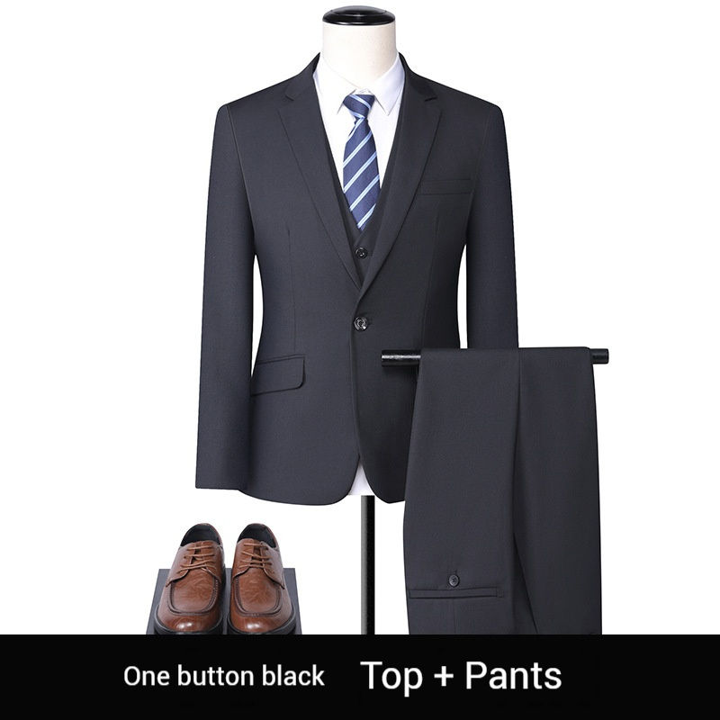 Costume + pantalon 1 bouton noir