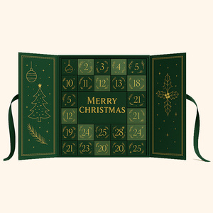 Hộp quà tặng lịch vạn niên Giáng sinh cao cấp tùy chỉnh, trống, chất liệu bìa cứng từ tính, in lụa UV, in offset 4 màu, chất liệu cứng cáp, kiểu dáng sang trọng - Product Image 6