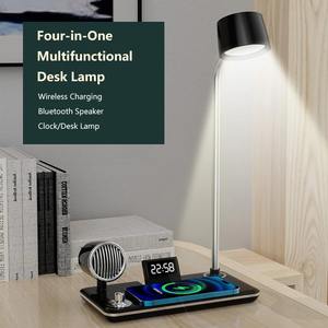 Lámpara de Mesa LED Inteligente con Carga Inalámbrica, Altavoz Bluetooth, Calendario Perpetuo de Escritorio, Lámpara de Protección Ocular, Luz Nocturna para Mesa de Noche - Product Image 4