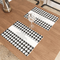Tapis de table antidérapant en PVC, 1 pièce, décoration de maison, de restaurant, résistant à la chaleur, napperon de table