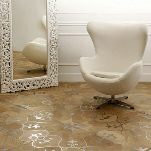 <span class=keywords><strong>Parquet</strong></span> composite en bois <span class=keywords><strong>massif</strong></span> de chêne de style français, mosaïque carrée incrustée de métal, installation par clic, écologique E0, personnalisé pour hôtel - Product Image 3