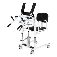 Chaise de transfert hydraulique professionnelle pour patients, support OEM, élévateur de soins infirmiers, capacité 130 kg, acier au carbone chromé