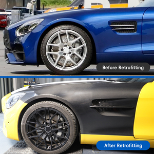 Kit de Modificación de Automóviles 2015-2023, Parachoques Delantero de Fibra de Carbono, Guardabarros, Placa Protectora, 1 Año de Garantía para Benz - Product Image 2