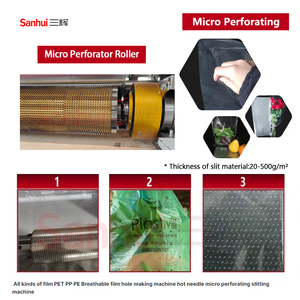Pet PP PE thoáng khí phim lỗ Máy làm nóng kim Micro đục lỗ Máy Rạch - Product Image 2