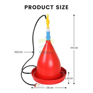 Bebedero y Comedero Inteligente para Ganado GREAT, 1.8L de Gran Capacidad, Bebedero Automático para Pollos con Altura Ajustable para Uso en Granjas Avícolas - Product Image 2