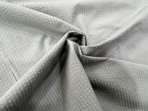 Light green vertical dotted bubble fabric stretch textured cloth for blouse casual wear <b>home</b> <b>textile</b> - Product Image 1