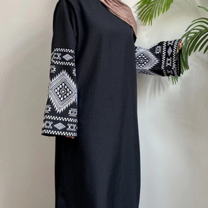 Islamic Clothing Women's Dresses 2026 New <strong>Modest</strong> Closed Embroidery Long Dress Women's Islamic Muslim Abaya - Product Image 5
