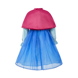 Robe de princesse <span class=keywords><strong>Elsa</strong></span> <span class=keywords><strong>Anna</strong></span> pour bébés filles, costume d'anime floral à manches longues en polyester, cape, film télévisé, Noël - Product Image 3