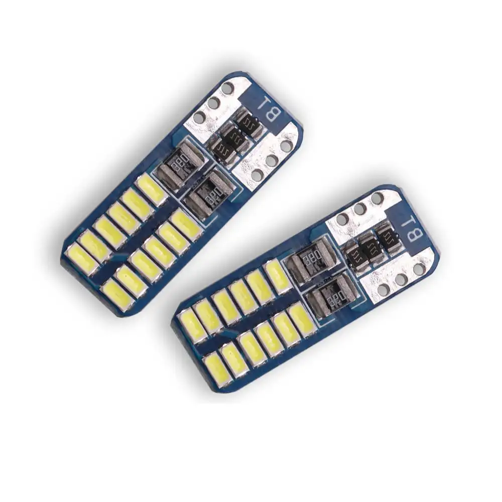 Alta qualidade CANBUS T10 24smd carro da lâmpada LED sem erro 3014 12V Super brilhante apuramento lâmpada bulbo