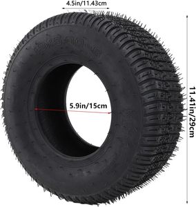 Pneu tubeless robuste 13x5.00-6 4 plis en caoutchouc, capacité de charge 440 lbs, pour kart, tondeuse, tracteur de jardin - Product Image 2