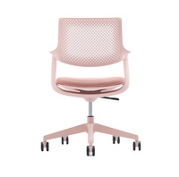 Chaise de bureau ergonomique de fantaisie de conception originale colorée chaise rembourrée pivotante avec mouvement arrière flexible