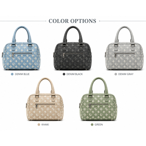 Luxury Customization Clutch <b>Handbag</b> Leather Boston Bag Shoulder Crossbody Purse Fashion Daily Carry Bag with Adjustable Strap - Product Image 6