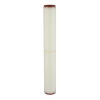 Cartouche filtrante à air plissée en PTFE hydrophobe de 0,22 micron pour la ventilation des cuves de fermentation et la filtration des gaz comprimés