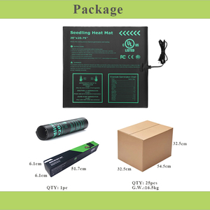 XHC F143 Style simple 20*20,75 pouces Double écran PVC Tapis chauffants électriques à contrôle de chaleur certifiés MET Chauffage d'intérieur pour jardinage - Product Image 5