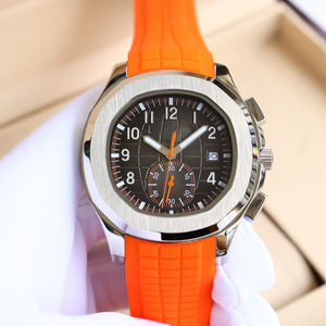 Montre multicolores la plus vendue, montre de luxe de créateur, bracelet en caoutchouc, chronographe ultra-fin, montre mécanique pour homme - Product Image 1