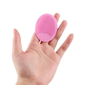 Brosse nettoyante et exfoliante manuelle en silicone rose pour le visage, masseur portatif, outil de nettoyage du maquillage - Product Image 6