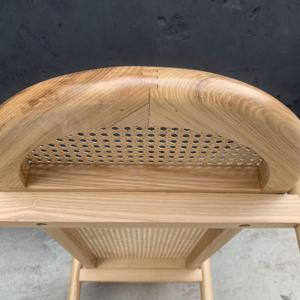 <span class=keywords><strong>Banc</strong></span> en bois massif et en rotin naturel de style nordique <span class=keywords><strong>contemporain</strong></span> pour chambre à coucher, <span class=keywords><strong>entrée</strong></span> ou salon <span class=keywords><strong>d</strong></span>'appartement, terrasse - Product Image 6