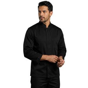 Uniforme de cuisine en coton, veste de chef à manches longues, unisexe, vêtements de travail pour restaurant et hôtel, durable, fabrication OEM - Product Image 1