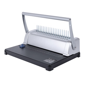 Máquina de encuadernación de anillos de fábrica, máquina de encuadernación de libros peine de 21 agujeros, <span class=keywords><strong>Manual</strong></span> personalizado de goma, 12 hojas, 51mm, CBD12 - Product Image 2