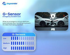 Cámara para Coche Skywonder 4G, Delantera/Trasera, Full HD, Visión Nocturna Dual, IPS, GPS Integrado, Grabador de Vídeo, Modo de Estacionamiento, Sensor G, Compatible con 512G - Product Image 3