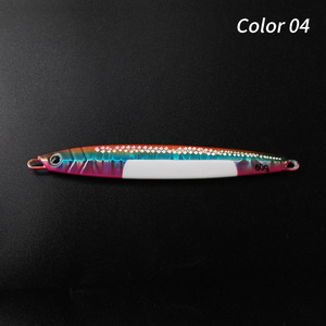 Alta calidad 60g 80g ojos 3D efecto UV pegatinas fundición luminosa Plantilla de Metal caída lenta echada sacudiendo mar <span class=keywords><strong>pesca</strong></span> señuelo cebo duro - Product Image 6