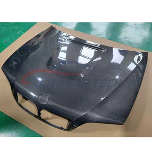 Para <span class=keywords><strong>BMW</strong></span> Serie 3 <span class=keywords><strong>E46</strong></span> <span class=keywords><strong>2003</strong></span> <span class=keywords><strong>330i</strong></span> 4 puertas sedán M3 estilo fibra de carbono capó Scoop cubierta de motor de coche Bodykit - Product Image 3