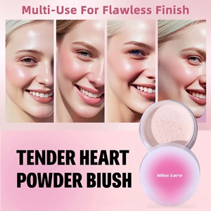 Colorete en Polvo Degradado Miss <span class=keywords><strong>Lara</strong></span>, Alta Pigmentación, Brillo Natural, 3 Tonos, Multiusos para Maquillaje - Product Image 3