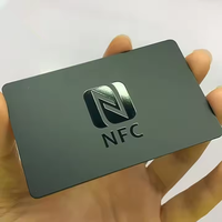Hot Selling Custom Printing PVC 13.56MHz Black UV NFC RFID N216/215/213 Business Card Access Control Waterproof