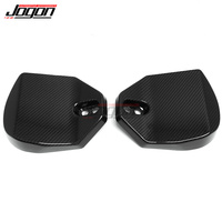 Pour Corvette C8 coupé 2020 + 2 pièces couvercle d'amortisseur panneau de commande de conduite magnétique garniture accessoires de voiture en Fiber de carbone sec