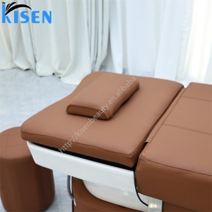 เก้าอี้นวดสระผมแบบนอน KISEN พร้อมอ่างล้างผม อุปกรณ์สปาผม เตียงสระผมนวดไทย - Product Image 5