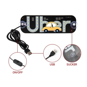 Nouveau 6V/12V USB <span class=keywords><strong>Taxi</strong></span> LED Voyant pour voitures pour l'identification de voiture Rénovation Utilisation Catégorie-Autres accessoires de lumière de voiture - Product Image 1