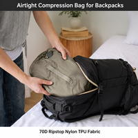 Sac de compression étanche IP68 tendance 2026, ultraléger en TPU et nylon, sac étanche hermétique pour le backpacking et le glamping