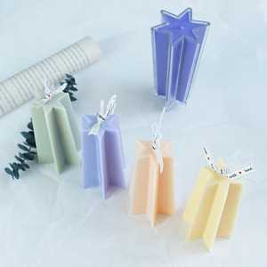Zeshoekige Ster Toren Diy Plastic Mal Voor Aromatherapie Kaars Handgemaakte Boter Lamp Cadeau Voor Halloween Kerstversiering - Product Image 1