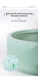 <span class=keywords><strong>Pot</strong></span> de fleur en plastique hydroponique de Lotus non poreux simple nordique P132 <span class=keywords><strong>pot</strong></span> de fleur en cuivre épaissi argent herbe nénuphar bol planteur - Product Image 4