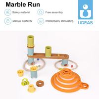 Jeu en bois UDEAS pour enfants Jeu de course à billes Jeu de labyrinthe Jeu de construction de pistes Jouet