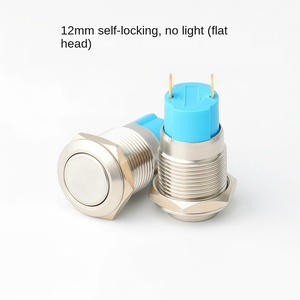 220V Rated Voltage 1NO <b>Switch</b> IP65 Protection Stainless Steel 12mm Size - Product Image 3