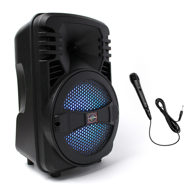 BT-813 Bluetooth Wireless Portable Speaker With Wired Microphone Wireless Outdoor  Speaker bluetooth Party Speaker