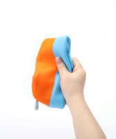 Zweifarbige Silikon-Geldbörsen Tragbare Silikon-Geldbörsen Blockierende Handtasche Unbreakable Magic Pouch Zipper Kosmetik-Geldbörse für Frauen