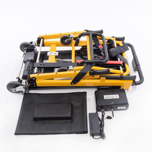 Fauteuil roulant d'escalade d'escalier, civière de capacité 169KG et fauteuil roulant électrique 2-en-1 batterie au lithium en alliage d'aluminium pour personnes âgées et handicapées - Product Image 2