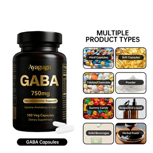Cápsulas de GABA de 750 mg de Fábrica Estadounidense, Alta Potencia, Aptas para Veganos, Fáciles de Tragar, para Promover la Calma y Mejorar la Calidad del Sueño - Product Image 3