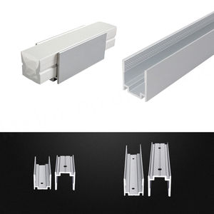 Manchon en silicone néon pour profil en aluminium aviation 6063 T5, clips de fixation flexibles, support de clips, fente pour bande LED, couvercle en silicone pour aluminium - Product Image 3