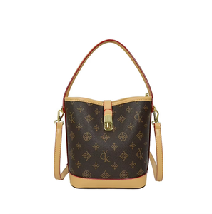 Bolso Tipo Cubo de Cuero Genuino con Estampado de Moda 2026, Retro, Ligero, de Lujo, con Forro de Poliéster Impermeable, Gran Capacidad, Bandolera - Product Image 2