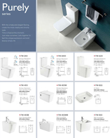 Ensemble de lavabo WC moderne en céramique pour hôtel, à économie d'eau et silencieux