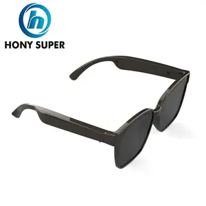Bluetooth 5.0 Ipx54 Waterproof Smart Glasses With Call And Music Function Oem Glasses With Bone Conduction Headphones
