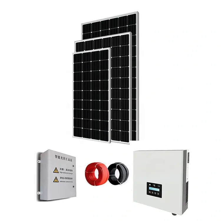 300W Solar Panel 10KW Completely Off Grid Solar Power System For Home Use