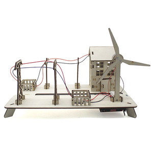 Generador de energía eólica con transmisión de alto voltaje, kit científico DIY, juguete educativo de madera para niños de 7 a 9 años - Product Image 1