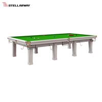 Mesa de billar Jiujiang Blue Slate de 12 pies con marco sin deformaciones y pintura ecológica de tres capas para hotel